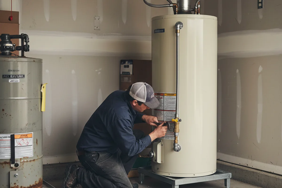 Water heater and shutoff valve replacement in Sun City