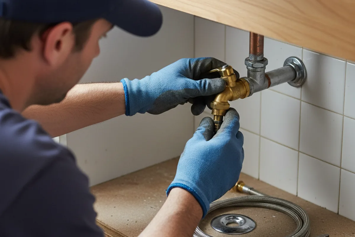 Shutoff valve and fitting work during Faucet and Fixture Repair in Sun City